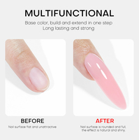 Gel UV OEM ODM pour extension d'ongles, Gel dur de construction pour extensions d'ongles, certifié CPSR, sans HEMA, sans TPO, fournitures pour ongles en gel dur