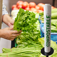 Composteerbare productenzakken op rol, Star Seal biologisch afbreekbare productenzakken op rol voor fruit en groenten