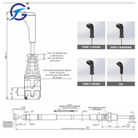 Tracteur chargeur hydraulique vanne double flexible manette d'arbre