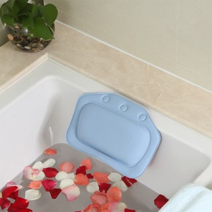 Oreiller de <span class=keywords><strong>baignoire</strong></span> portable doux appui-<span class=keywords><strong>tête</strong></span> étanche avec ventouses oreillers en PVC coussin <span class=keywords><strong>tête</strong></span> cou repos - Product Image 4