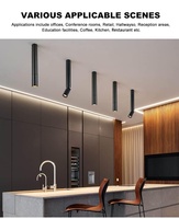 Brandon Track Lights Système d'éclairage sur rail Led Cylindre encastré Led Track Light pour exposition Shop Airport