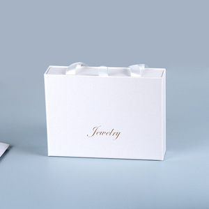 Custom Mini Travel Eco pink Cardboard Thin Drawer Rectangle <strong>Jewelry</strong> Paper <strong>Box</strong> Ring Earing Necklace with Handle for <strong>Uk</strong> - Product Image 6