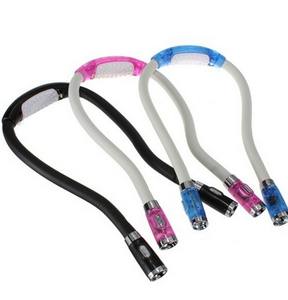 ไฟอ่านหนังสือแบบคล้องคอ ดีไซน์สร้างสรรค์ ยืดหยุ่นได้ ใช้งานแบบแฮนด์ฟรี 4 โหมด ไฟ LED สำหรับอ่านหนังสือบนเตียง - Product Image 2