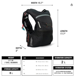 Chaleco de Hidratación Reflectante Ligero de Nailon de Alta Calidad de 15L con Bolsillo para Deportes, Correr de Noche, Escalada y Entrenamiento - Product Image 3