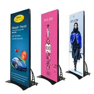 RGB Indoor Matrix LED Poster iklan WiFi kontrol LED Poster Display TV