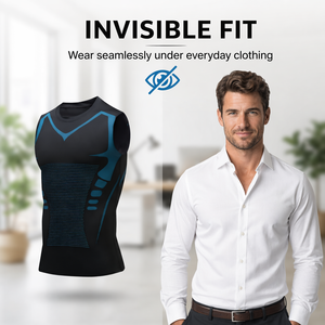 Chaleco Moldeador de Cintura de Secado Rápido <span class=keywords><strong>para</strong></span> Hombre, Camiseta sin Mangas con Control de Abdomen, Compresión y Adelgazamiento, Prenda Moldeadora <span class=keywords><strong>para</strong></span> Hombre - Product Image 5