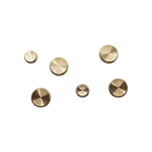 Brass Round Drawer Handle <b>Single</b> Hole Minimalist Furniture Knob For Kitchen Cabinet <b>Wardrobe</b> Door - Product Image 3