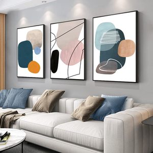 Panneau <span class=keywords><strong>de</strong></span> <span class=keywords><strong>Peinture</strong></span> Décorative Murale Abstraite Simple Orange, Blanc, Bleu, Toile Imprimée Art Mural Naturel <span class=keywords><strong>Peinture</strong></span> <span class=keywords><strong>Nature</strong></span> Morte - Product Image 1