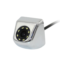 Caméra de recul pour voiture JPC-16LED avec moniteur de plaque d'immatriculation, vision nocturne HD 1080p, étanche, grand angle, assistance au stationnement avec lignes de guidage