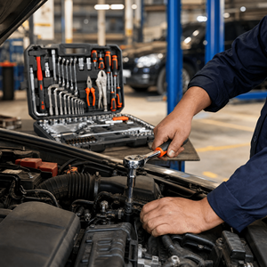 Set di <span class=keywords><strong>142</strong></span>+2 Pezzi Multifunzionale per Riparazione Auto, Chiavi a Bussola in Acciaio al Cromo Vanadio, Cacciaviti con Cricchetto Rapido, Set OEM Industriale - Product Image 5