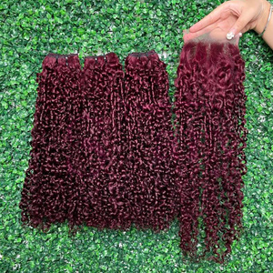 <span class=keywords><strong>Capelli</strong></span> vietnamiti Super Double disegnate 99J rosso folletto <span class=keywords><strong>ricci</strong></span> <span class=keywords><strong>capelli</strong></span> umani fasci di pizzo 12A grado di estensione <span class=keywords><strong>capelli</strong></span> umani fornitori - Product Image 2