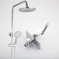 Nouvel ensemble de robinetterie de douche pour salle de bain, mitigeur eau chaude et froide, ensemble de douche