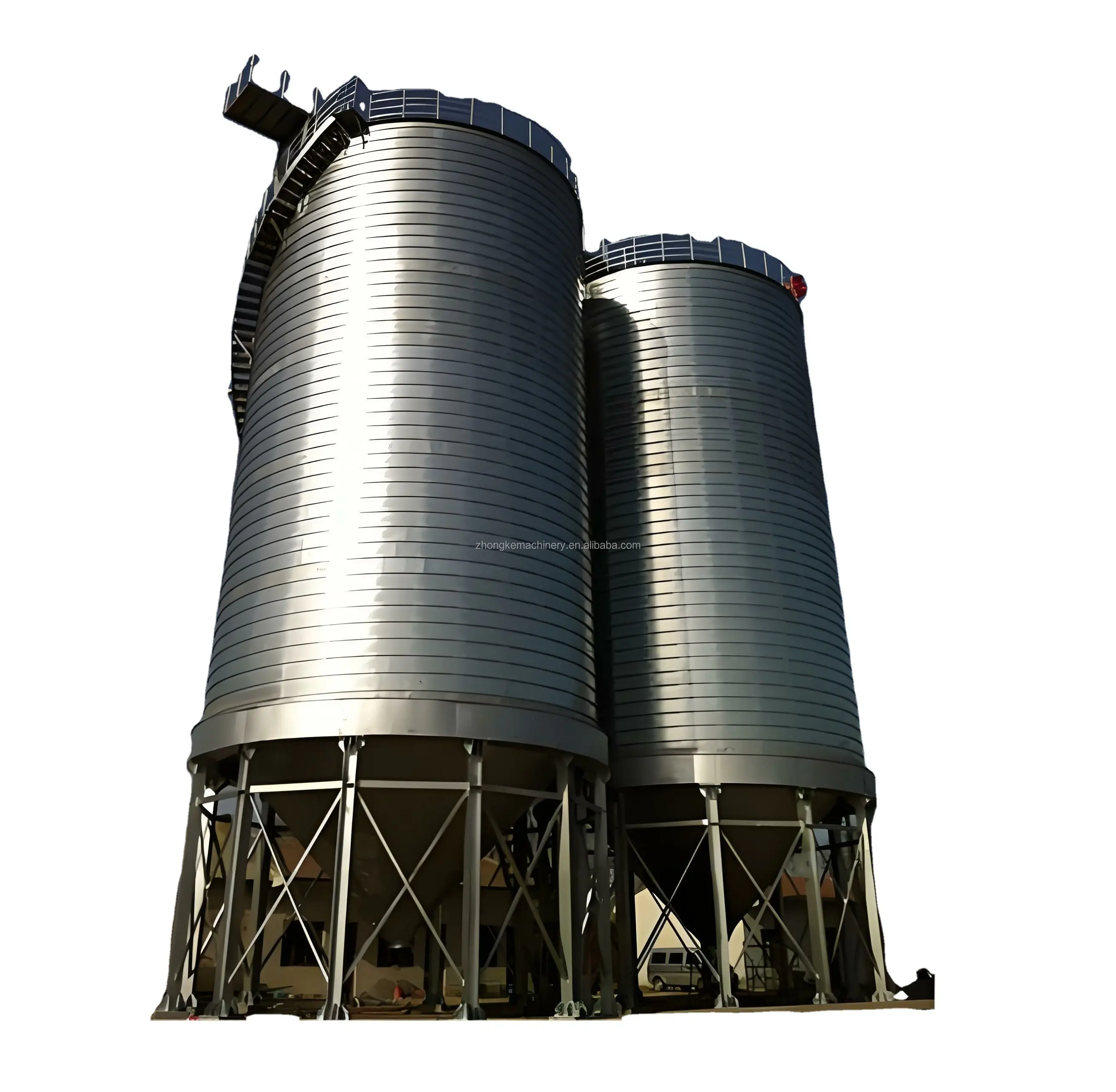 Guter Preis Kosten 500 Tonnen Weizen Mais Mais Aufbewahrung Tank Edelstahl Getreide-Aufbewahrungs-Silo