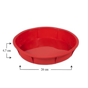 Red Silicone <b>Cake</b> <b>Mold</b> 25x13x6.5 Cm Non Stick For Baking <b>Cakes</b> - Product Image 2