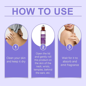 Vente en gros d'huiles essentielles de lavande en flacon roll-on de 10 ml, parfum doux pour soulager les maux de tête, favoriser le sommeil et soulager les céphalées - Product Image 5