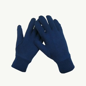 Guantes de Trabajo de Algodón con Puño de Punto Texturizado Antideslizante, Ligeros, Transpirables, de Uso General, Sin Silicona - Product Image 1