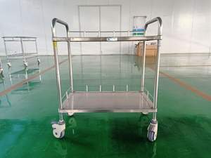 2ชั้น<span class=keywords><strong>304</strong></span>สแตนเลสรถเข็นเครื่องมือราคาสำหรับใช้ในโรงพยาบาล - Product Image 5