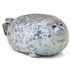 china toys export plush animal soft fluffy big seal cushion