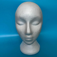 Support de perruque mannequin en mousse moulée, modèle tête et cou féminin blanc et noir, pour la décoration intérieure et la mode, économique