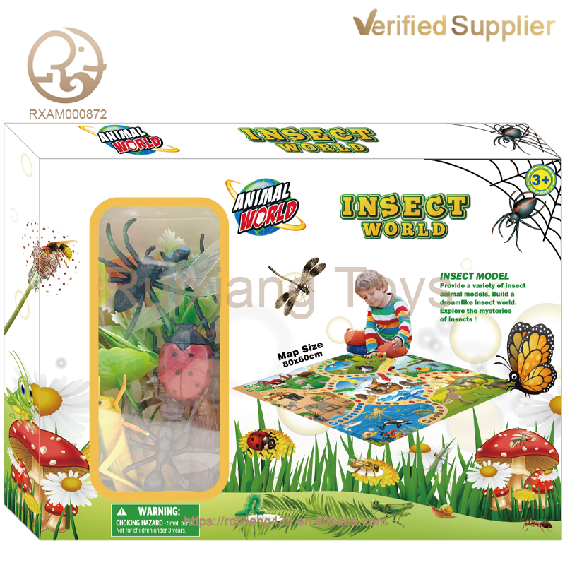 Conjunto de animales insectos sólidos B