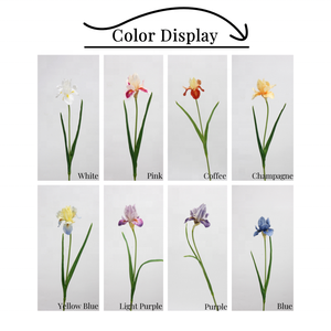 Fantastiques fleurs artificielles <span class=keywords><strong>iris</strong></span> café d'automne, aspect réaliste en PU, <span class=keywords><strong>iris</strong></span> Alice, décoration de centre de table pour mariage, pour la Saint-Valentin - Product Image 3