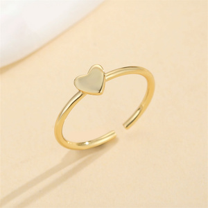 Anillo de Dedo Ajustable de Plata de Ley 925 con Corazón de Circonita, Estilo Veraniego, Marca Canner - Product Image 3