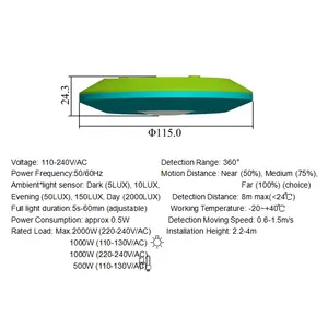 ST05DW sensor PIR pintar dikendalikan oleh aplikasi WIFI seluler dan Sensor BLE