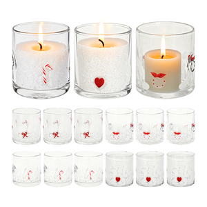 Frasco de Vidrio Grueso Resistente al Calor, Soplado a Mano, de Lujo y Diseño Único, con Caja, Recipientes de Vidrio de 9 oz para Velas - Product Image 2