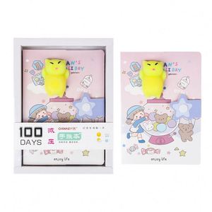 Wholesale Stress Relief Kawaii Animal Kids Decompression Notebook 100 <b>Sheets</b> Hardcover Gift - Product Image 1
