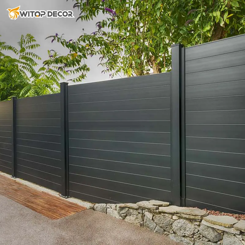Forest Style Wood Plastic Composite Outdoor Decorative Fence Panel