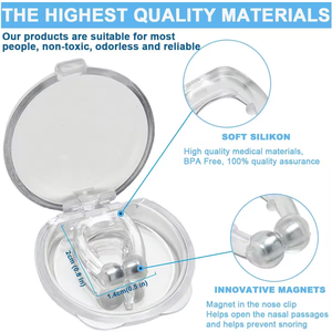 いびき防止磁気装置,シリコーン磁気いびき防止鼻クリップ,いびきクリップ装置 - Product Image 5
