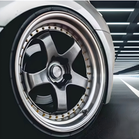 Vente en gros usine Jantes en alliage coulé 18 pouces 8.5J 9.5J 5 trous 5x114.3 ET35 à déport profond, lèvre usinée rivetée, Jantes tuning JDM 5039