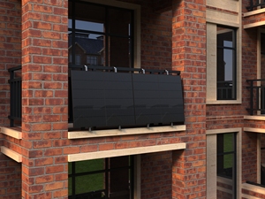 Stock UE – Panneau solaire photovoltaïque de <span class=keywords><strong>balcon</strong></span> tout noir de niveau 1, haute efficacité, certification CE, pour toiture, écran intégral, anti-poussière - Product Image 1