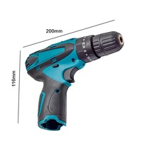 Perceuse électrique DJ-10 Offre Spéciale 12V à double vitesse, tournevis électrique à percussion 21V, perceuse électrique rechargeable au lithium pour le commerce extérieur