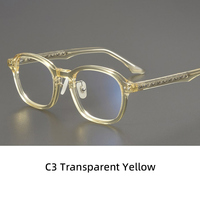 Gafas Ópticas Cuadradas de Acetato Transparente Vintage 2026 con Montura Completa, Anti Luz Azul, Estilo Retro Clásico, con Estuche de Diseño