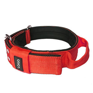 Hot Selling 2 Zoll strap azier fähiges Nylon gewebe Double Pin Buckle Hunde halsband mit Griff und weichem Neopren gepolstertem Futter - Product Image 2