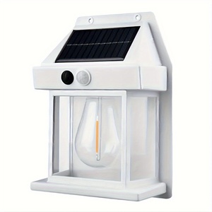 Lampes murales solaires extérieures avec capteur, <span class=keywords><strong>lampe</strong></span> à filament de tungstène, <span class=keywords><strong>lampe</strong></span> murale à induction intelligente, éclairage de cour, de <span class=keywords><strong>jardin</strong></span>, de villa - Product Image 1