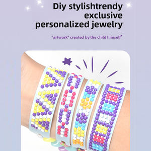Kits de Fabricación de <span class=keywords><strong>Pulseras</strong></span> AiJH, Manualidades, Juguetes para Niñas, Gemas Multicolores, Diamantes, Pulsera de la Amistad, Juguete de Actividades Adhesivas - Product Image 4