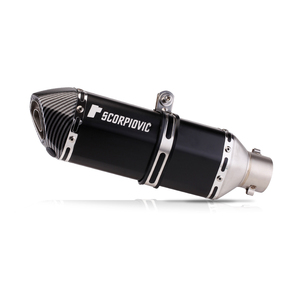 Pot d'Échappement Universel Hexagonal 51 MM Modifié pour Moto Sportive, Petit Ninja 250, Yongyuan 350, R25/R3, 470 MM, 370 MM - Product Image 1