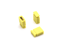 2,54mm Rastermaß DIN Mini Jumper PCB H6,5mm Buchse 300V 3A Messing mit Halbgoldbeschichtung Gelb 1*2P
