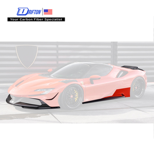 Kits carrosserie Aero pour Ferrari SF90 R Style, entièrement en fibre de carbone visible, pièces de haute qualité, fournisseur d'usine - Product Image 1