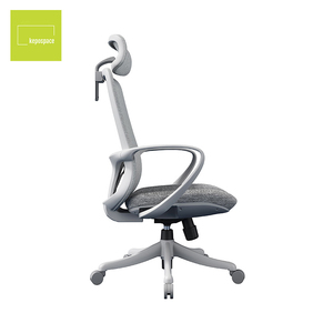 Chaise de bureau pivotante ergonomique moderne KEPO à dossier haut en tissu maillé pour la maison et le bureau - Product Image 3