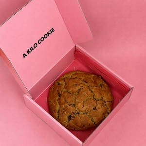 Caja <span class=keywords><strong>de</strong></span> Cartón Plegable Personalizada para Galletas <span class=keywords><strong>de</strong></span> un Solo <span class=keywords><strong>Kilo</strong></span>, Empaque <span class=keywords><strong>de</strong></span> Papel para Galletas <span class=keywords><strong>de</strong></span> Grado Alimenticio con Compartimento para Salsa en Bolsa - Product Image 1