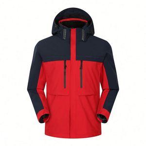 Veste coupe-vent légère pour homme, 3 couches, imperméable, avec logo personnalisé - Product Image 1