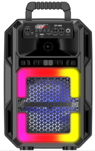 Haut-parleur de tour Bluetooth Twin 8 pouces avec micro karaoké et lecture multi-sources pour les fêtes à la maison - Product Image 4