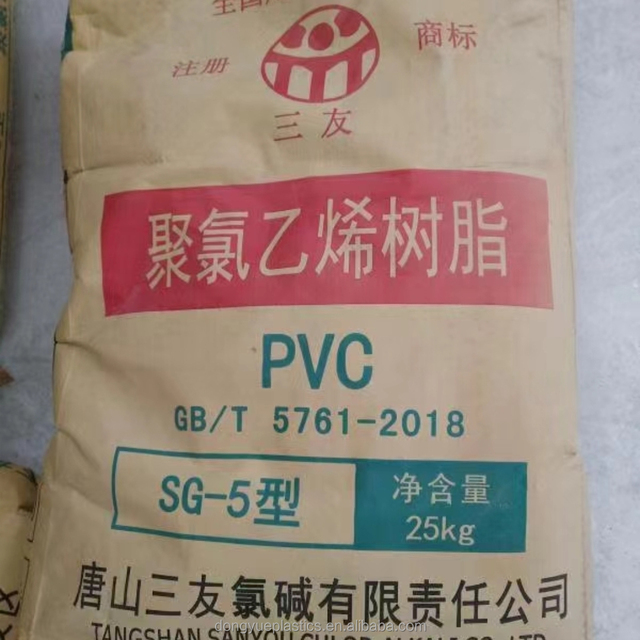 Tangshan Sanyou PVC SG5 K67 Calcium Carbide Powder Polyvinyl Chloride Resin for Pipe Grade High Quality Manufacturers