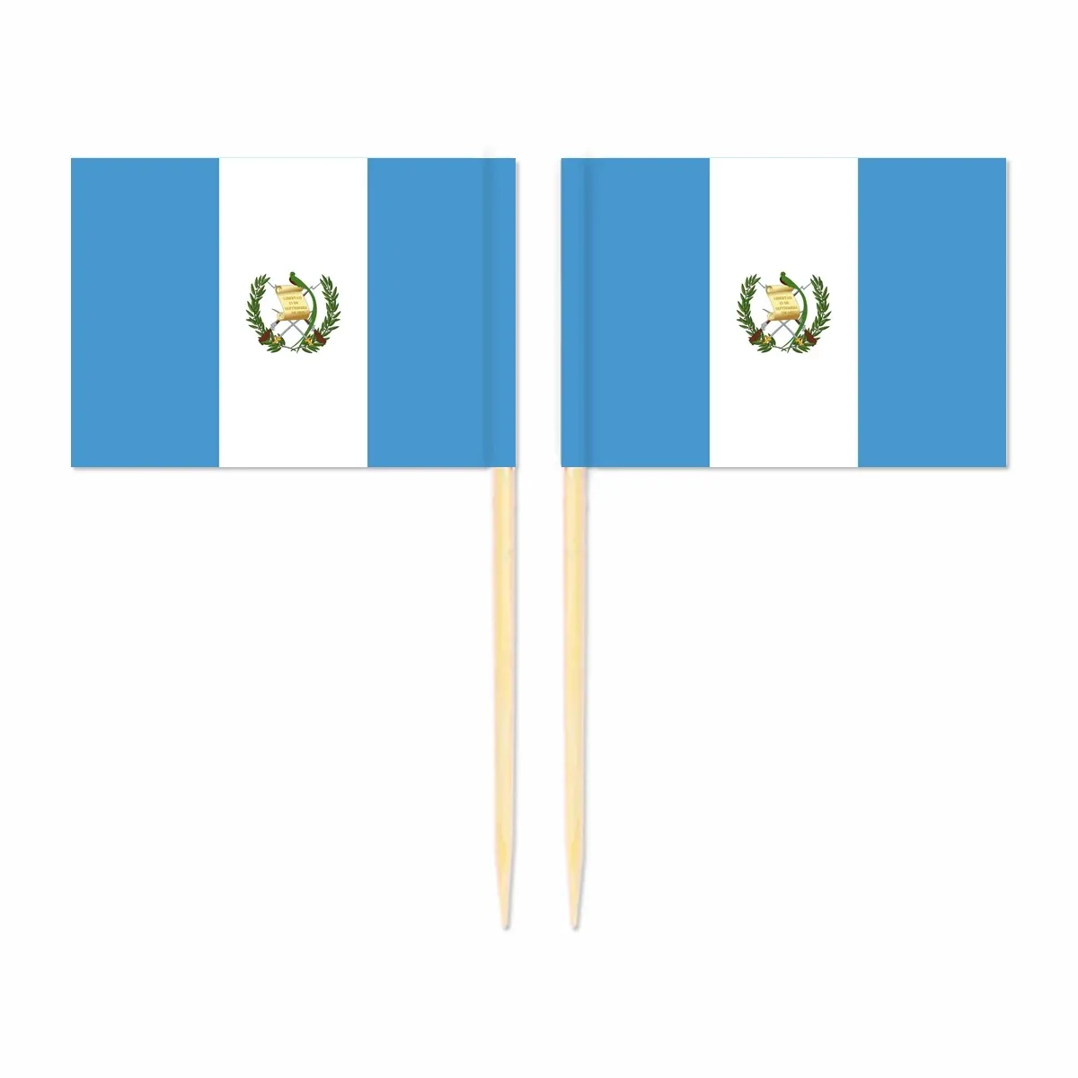 Guatemala Flag Guatemalan Toothpick Flags Cocktail Small Mini Stick Cupcake Guatemala Toothpick Flag