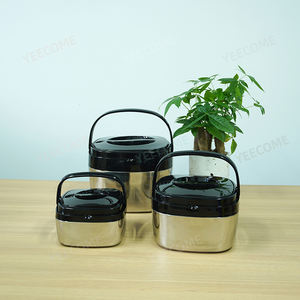 YJM929 Calentador de alimentos grande 2-5-10 <span class=keywords><strong>litros</strong></span> Stock de fábrica Estilo ollas grandes Cuadrado 3PCS juego de ollas - Product Image 5