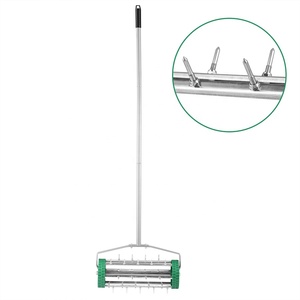 <span class=keywords><strong>Scarificateur</strong></span> manuel de jardin à poussée manuelle pour l'aération du sol de pelouse de 18 pouces aérateur d'herbe de jardin - Product Image 2