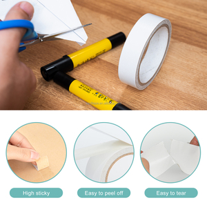 Papel de Pulpa de 35 Micras, Papel Fino para Calcomanías, Materia Prima Ecológica, Translúcida, con Cinta Adhesiva en Ambos Lados - Product Image 4